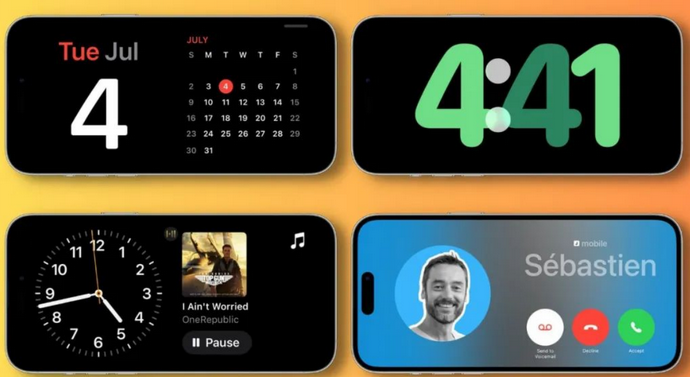 阜新苹果手机维修分享iOS17横屏充电待机显示有什么好处 
