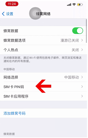 阜新苹果14维修网分享如何给iPhone14的SIM卡设置密码 