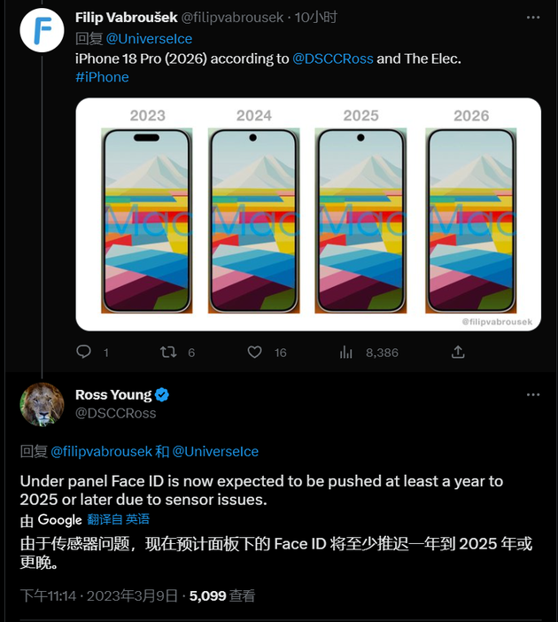 阜新苹果手机维修分享:屏下Face ID有什么优势？iPhone何时会有屏下Face ID？ 