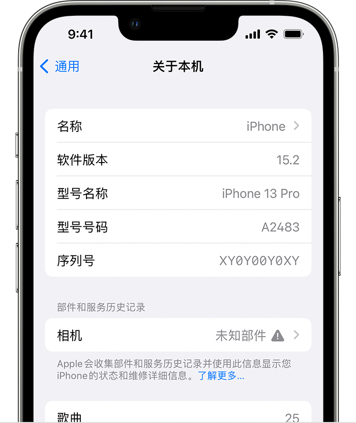 阜新苹果维修分享iPhone 出现提示相机“未知部件”是什么原因？ 