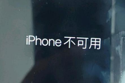 阜新苹果服务网点分享锁屏界面显示“iPhone 不可用”如何解决 