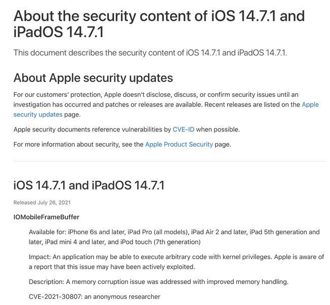 阜新苹果手机维修分享iOS 14.7.1 正式版更新内容及升级方法 
